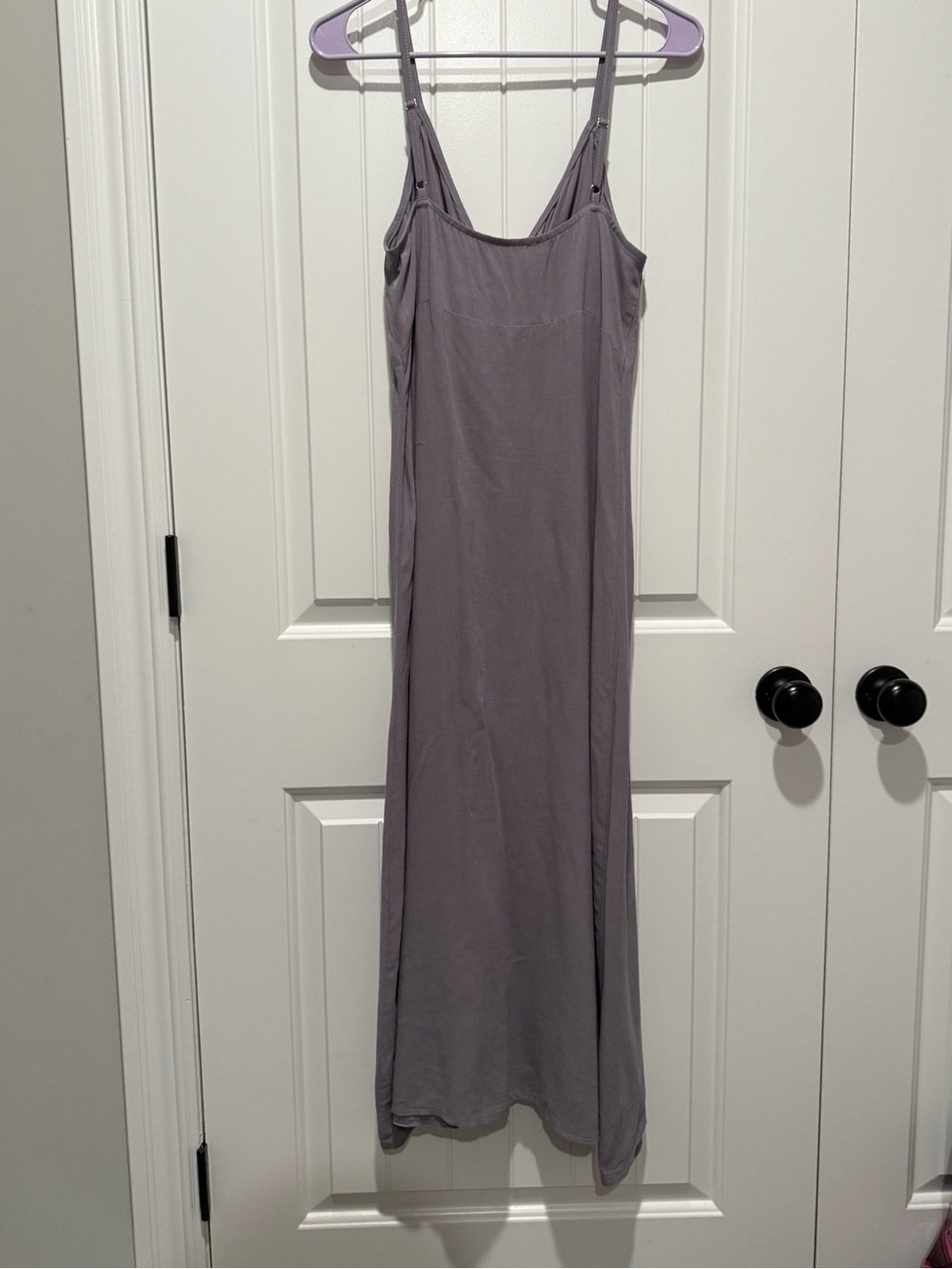 Dress with Tie Front and Button Detail Linen Rayon Blend - Picture 3 of 8